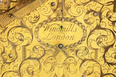 Lot 597 - WINDMILLS, LONDON. A GEORGE I EBONISED MUSICAL BRACKET CLOCK WITH PULL QUARTER REPEAT
