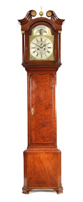 Lot 584 - JOHN DICKINSON, CARTMEL. AN EARLY GEORGE III WALNUT EIGHT-DAY LONGCASE CLOCK