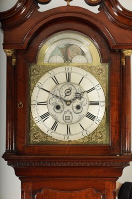 Lot 584 - JOHN DICKINSON, CARTMEL. AN EARLY GEORGE III WALNUT EIGHT-DAY LONGCASE CLOCK