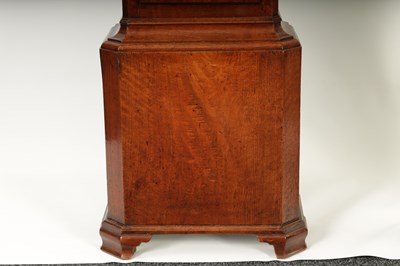 Lot 584 - JOHN DICKINSON, CARTMEL. AN EARLY GEORGE III WALNUT EIGHT-DAY LONGCASE CLOCK
