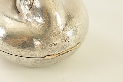 Lot 205 - A  GOOD AND UNUSUAL 19TH CENTURY SILVER PERFUME BOX MODELLED AS A MUSK OTTER