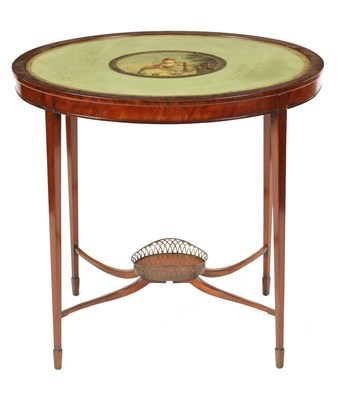 Lot 683 - A LATE 19TH CENTURY MAHOGANY OCCASIONAL TABLE