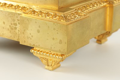 Lot 587 - DELAFONTAINE, PARIS. A 19TH CENTURY FRENCH ORMOLU FOUR GLASS MANTEL CLOCK
