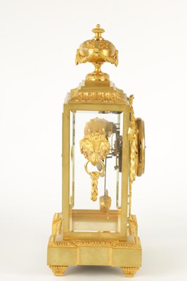 Lot 587 - DELAFONTAINE, PARIS. A 19TH CENTURY FRENCH ORMOLU FOUR GLASS MANTEL CLOCK