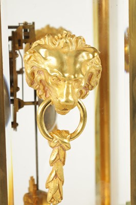 Lot 587 - DELAFONTAINE, PARIS. A 19TH CENTURY FRENCH ORMOLU FOUR GLASS MANTEL CLOCK