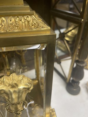 Lot 587 - DELAFONTAINE, PARIS. A 19TH CENTURY FRENCH ORMOLU FOUR GLASS MANTEL CLOCK
