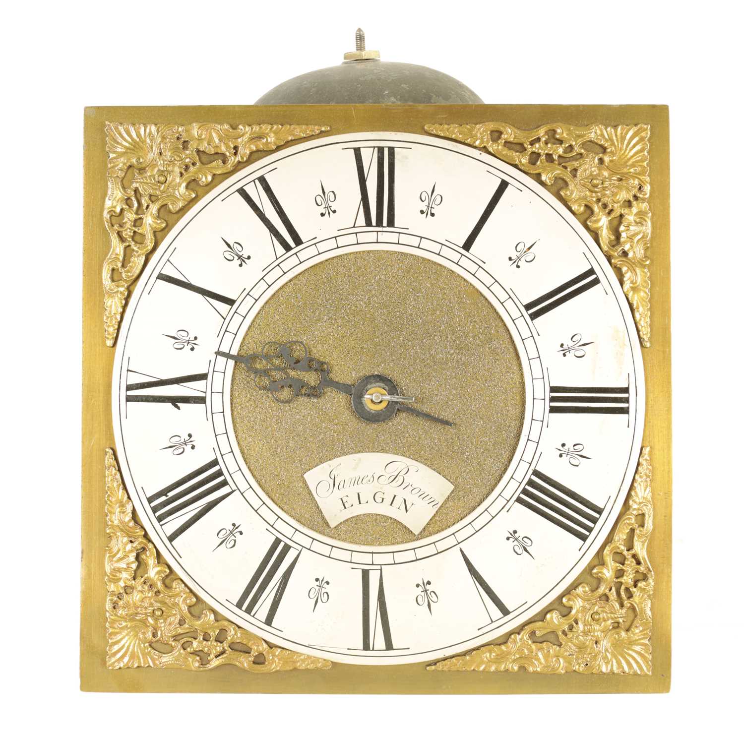 Lot 1196 - JAMES BROWN, ELGIN. A MID 18TH CENTURY 10" SINGLE HANDED 30HR LONGCASE CLOCK MOVEMENT