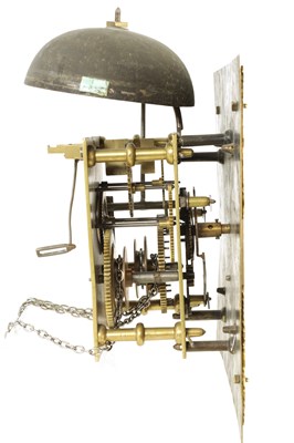 Lot 1196 - JAMES BROWN, ELGIN. A MID 18TH CENTURY 10" SINGLE HANDED 30HR LONGCASE CLOCK MOVEMENT