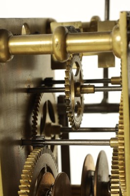 Lot 1196 - JAMES BROWN, ELGIN. A MID 18TH CENTURY 10" SINGLE HANDED 30HR LONGCASE CLOCK MOVEMENT