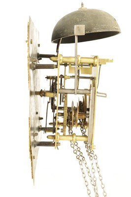 Lot 1196 - JAMES BROWN, ELGIN. A MID 18TH CENTURY 10" SINGLE HANDED 30HR LONGCASE CLOCK MOVEMENT