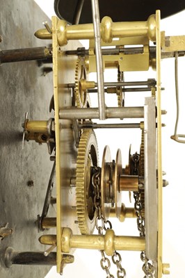 Lot 1196 - JAMES BROWN, ELGIN. A MID 18TH CENTURY 10" SINGLE HANDED 30HR LONGCASE CLOCK MOVEMENT