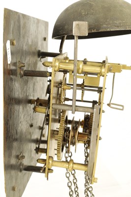 Lot 1196 - JAMES BROWN, ELGIN. A MID 18TH CENTURY 10" SINGLE HANDED 30HR LONGCASE CLOCK MOVEMENT