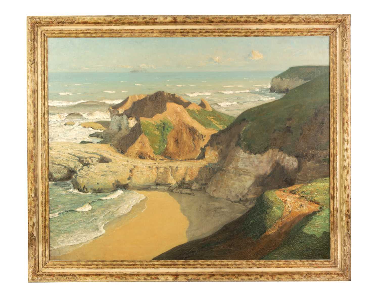 Lot 437 - REGINALD GRANGE BRUNDRIT (1883-1966)R.A. BRITISH. LARGE OIL ON CANVAS