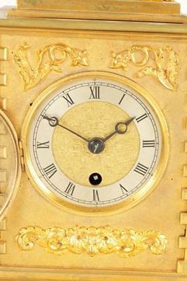 Lot 693 - JOSIAH SMITH, YORK STREET, CITY ROAD, LONDON.A.D. 1850. A MID 19TH CENTURY ENGLISH CARRIAGE STYLE FUSEE MANTEL CLOCK
