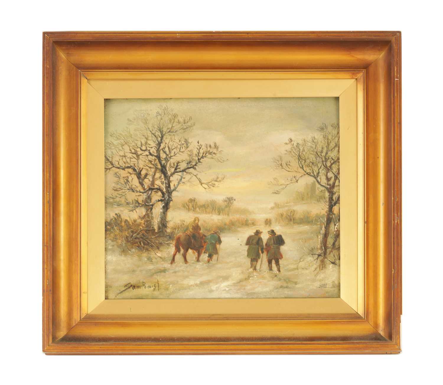 Lot 441 - SAM BOUGH RSA (1822 - 1878) OIL ON BOARD