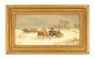 Lot 447 - J ORLOFF - A 19TH CENTURY OIL ON PANEL