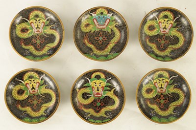 Lot 135 - A 19TH CENTURY CHINESE CLOISONNEWARE 16 PIECE TEA SERVICE