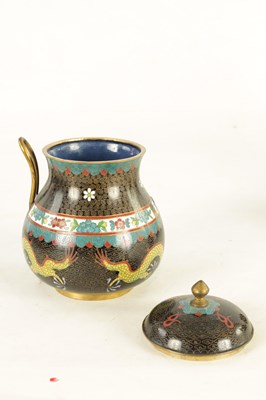 Lot 135 - A 19TH CENTURY CHINESE CLOISONNEWARE 16 PIECE TEA SERVICE
