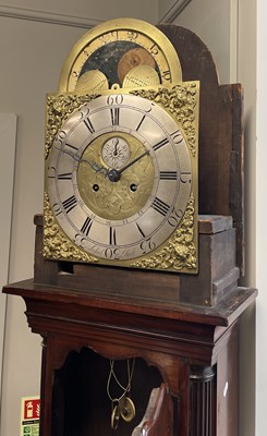 Lot 630 - LASEL PARK (LIVERPOOL) A GEORGE III FLAMED MAHOGANY EIGHT-DAY LONGCASE CLOCK