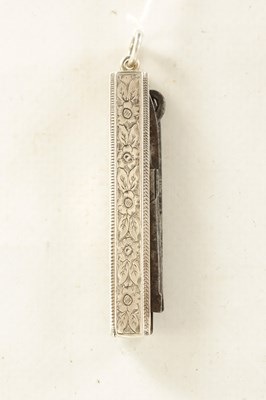 Lot 250 - A VICTORIAN BRIGHT CUT SILVER POCKET KNIFE