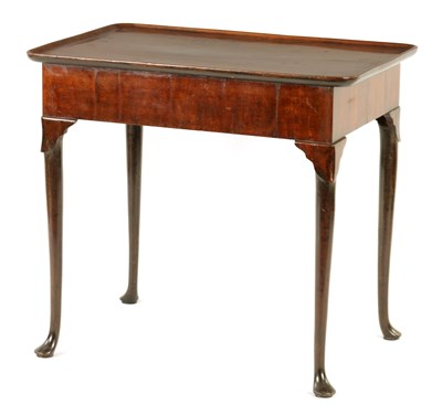 Lot 712 - A GEORGE I WALNUT SILVER TABLE