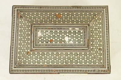 Lot 169 - AN 19TH CENTURY ANGLO INDIAN SANDEL WOOD BONE AND MIXED METAL INLAID BOX