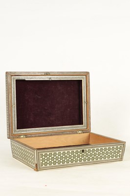 Lot 169 - AN 19TH CENTURY ANGLO INDIAN SANDEL WOOD BONE AND MIXED METAL INLAID BOX