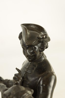 Lot 374 - A LATE 19TH CENTURY FRENCH PATINATED BRONZED SCULPTURE