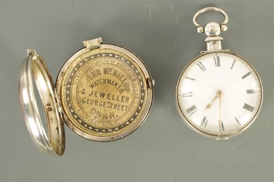 Lot 202 - A COLLECTION OF THREE SILVER POCKET WATCHES