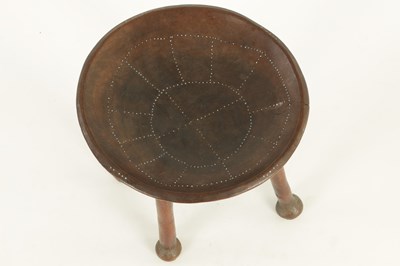Lot 635 - A 19TH CENTURY AFRICAN TRIBAL HARDWOOD STOOL