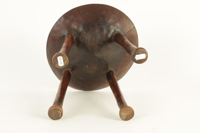 Lot 635 - A 19TH CENTURY AFRICAN TRIBAL HARDWOOD STOOL