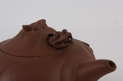 Lot 63 - A 19TH CENTURY CHINESE TERRACOTTA TEAPOT