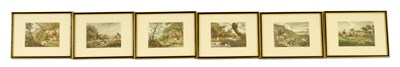 Lot 780 - A SET OF 6 HUNTING PRINTS