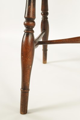 Lot 725 - AN EARLY 19TH CENTURY ELM AND ASH THAMES VALLEY WINDSOR CHAIR