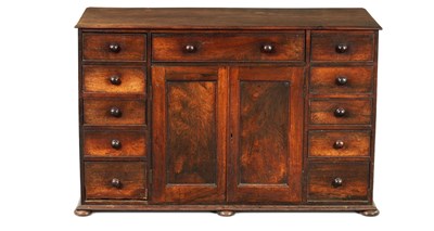 Lot 704 - AN EARLY 19TH CENTURY FIGURED ROSEWOOD SIDE CABINET