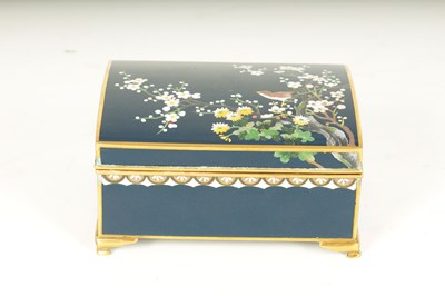 Lot 132 - A JAPANESE INABA MUSICAL CLOISONNE JEWELLERY BOX