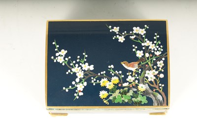 Lot 132 - A JAPANESE INABA MUSICAL CLOISONNE JEWELLERY BOX
