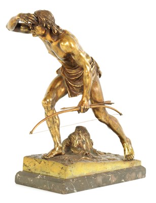 Lot 410 - JOSEF DRISCHLER (1838-1917) A LATE 19TH CENTURY GILT FIGURAL BRONZE