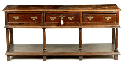 Lot 944 - AN 18TH CENTURY OAK DRESSER BASE