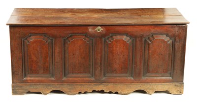 Lot 1072 - AN 18TH CENTURY OAK COFFER