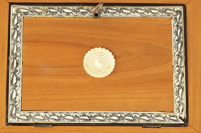 Lot 164 - A REGENCY ANGLO-INDIAN IVORY AND SANDALWOOD VIZAGAPATAM WORK BOX
