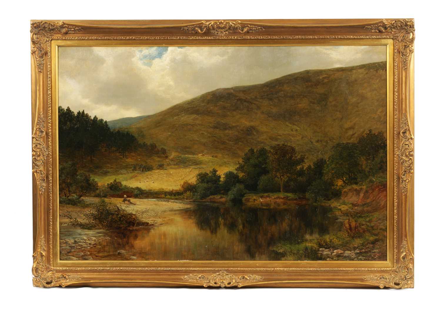Lot 462 - JAMES DOCHARTY (SCOTTISH 1829 - 1878) A LARGE 19TH CENTURY OIL ON CANVAS