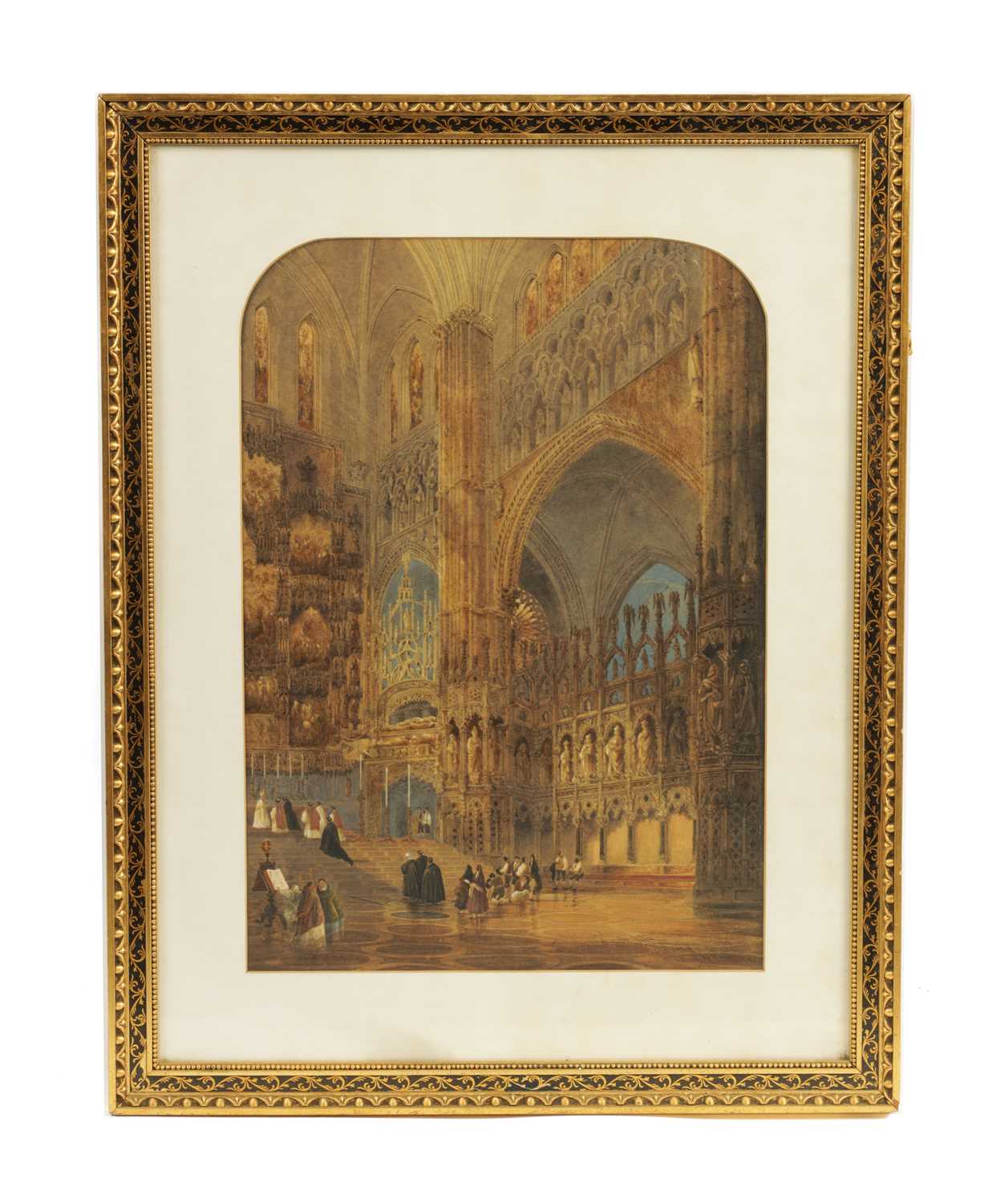 Lot 474 - LOUIS HAGHE (1806-1885) WATERCOLOUR