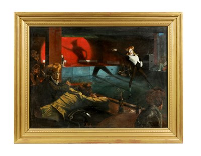 Lot 472 - COLIN FROOMS. AN ORIGINAL 20TH CENTURY OIL ON CANVAS
