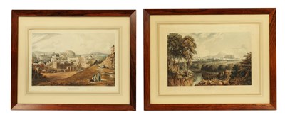 Lot 719 - A PAIR OF 19TH CENTURY LITHOGRAPHS