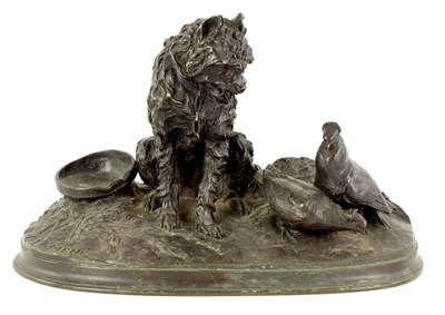 Lot 423 - AFTER P J MENE (1810 - 1879) A 19TH CENTURY FRENCH BRONZE GROUP