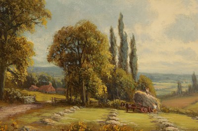 Lot 18 - FRANK HILDER (1861-1933) OIL ON CANVAS