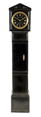 Lot 853 - ARUNDEL & CO MANCHESTER. EBONISED CHAIN DRIVEN FUSEE GRAND-DAUGHTER CLOCK