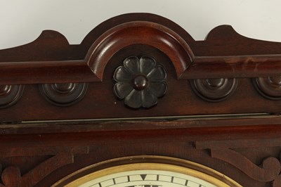 Lot 892 - WINTERHALDER AND HOFMEIER. A LATE 19TH CENTURY DOUBLE CHAIN DRIVEN FUSEE WALL CLOCK