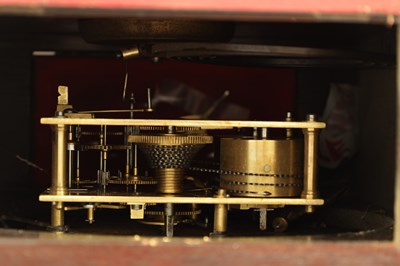 Lot 892 - WINTERHALDER AND HOFMEIER. A LATE 19TH CENTURY DOUBLE CHAIN DRIVEN FUSEE WALL CLOCK